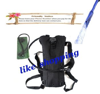 army backpack water 2.5L black hydration packs hiking travel camping backpack water bag