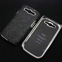 2012 Latest plastic electroplating skin pu leather case for Galaxy S3 i9300 2pcs/lot(China (Mainland))