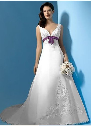 purple wedding dresses