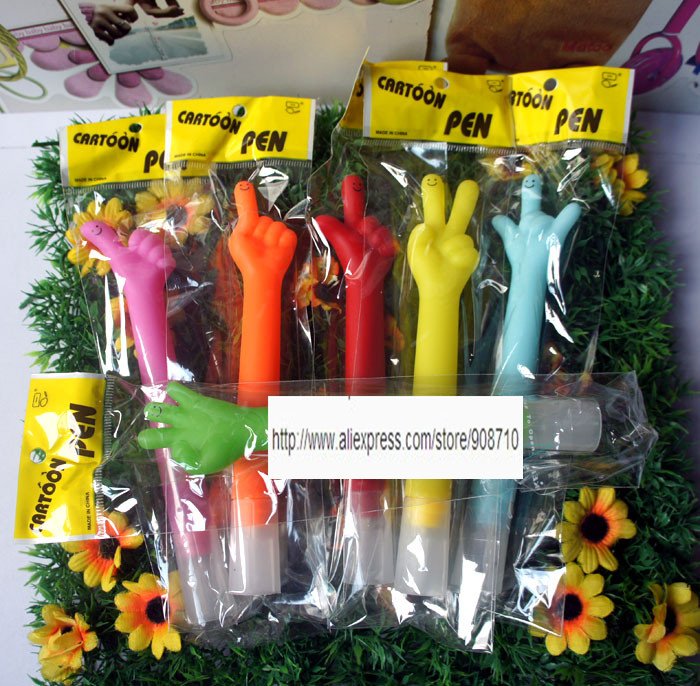 Wholesale,New Cute Creative Fashion Finger/Gesture Ball Point Pen/Stationery