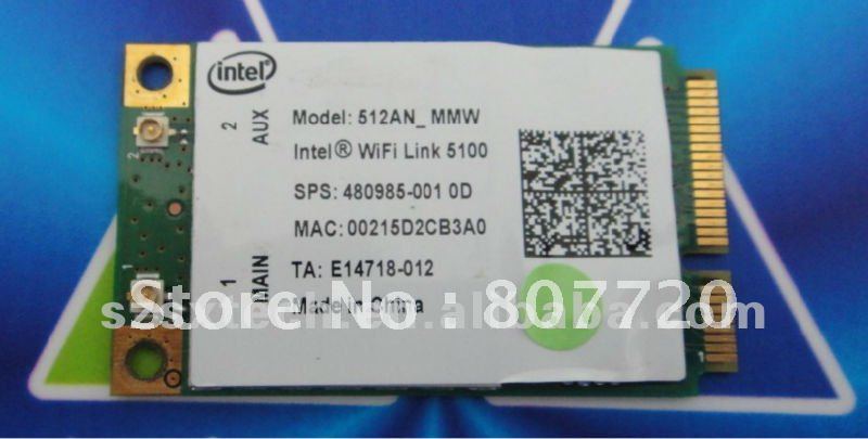 100%  Intel wi-fi 5100 512AN_MMW  -pci-e    
