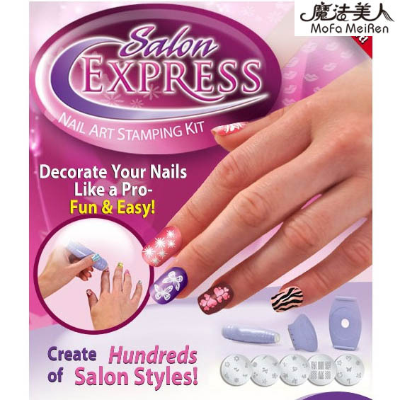 Toiletry kit supplies device nail art set finger print device nail tools
