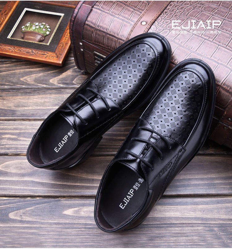 black leather oxfords