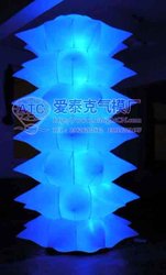 decorative inflatable Christmas tree , decorative led light with CE blower , colorful flash ,1.95M(China (Mainland))
