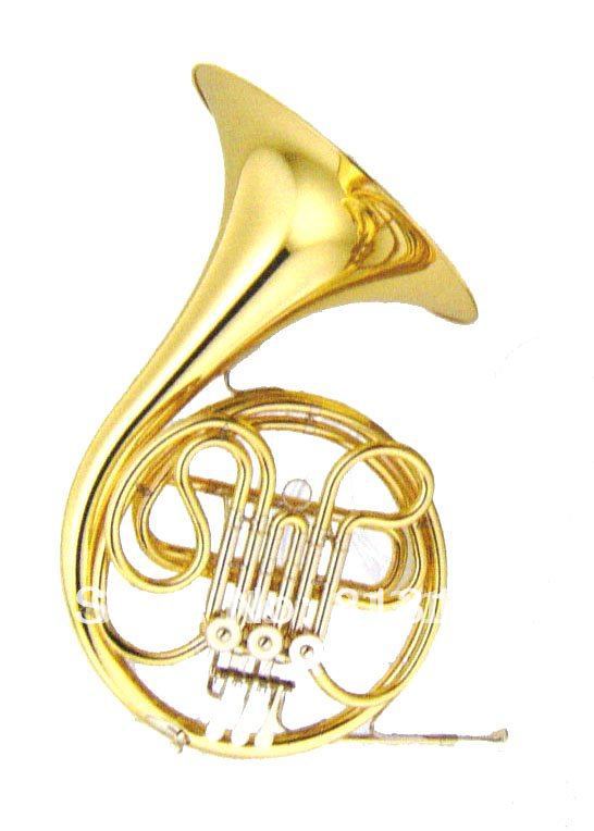 JINBAO Gold Lacq. French Horn Bb tone 4 key with Case JBFH-700(China (Mainland))
