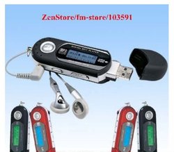 FREE shipping AAA battery supported 4GB USB Digital MP3,Flash MP3 Player with FM Radio(China (Mainland))