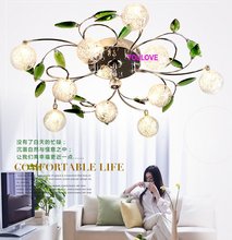 Free shipping Crystal Romantic ceiling lights Contemporary ceiling lamp indoor pendant lamp for dining room bedroom