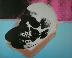 Skull,1976 Andy Warhol Oil Painting Repro Museum Quality Gift(China (Mainland))