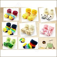 Cartoon Baby Girl Boy Anti-slip Socks Slipper Shoes Boots 0-6 Month