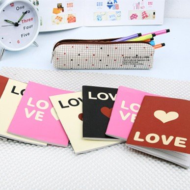 heart shaped notepad