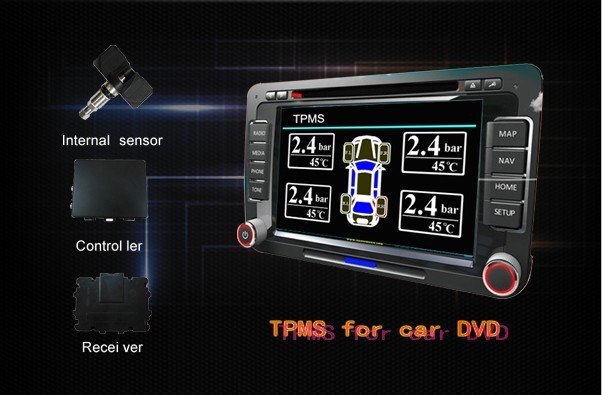 Free-shipping-TPMS-System-connected-with