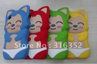 free shipping!3D ali silicone case for iphone 4,10pcs/lot