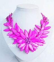 Marvelous Blossoming Shell Flower Necklace Wired Flower Choker Necklace Triple Colors Fashion Romantic Bridal Necklace SP093