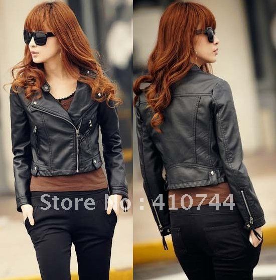 Ladies Short Leather Jacket