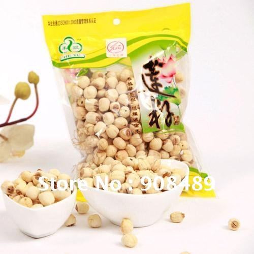 Free Shipping Dried Lotus seeds 600g 200g 3bags health nutritious food Dried fruit Level one