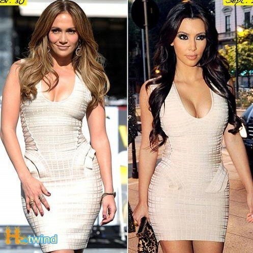  Bandage Dress on Dress H179 Sexy Ladies Cream Bandage Dress Dhl Freeshipping Jpg