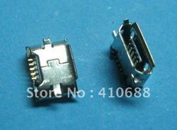 50 Pcs SMT Micro 5 pin USB Female Jack Socket Connector(China (Mainland))
