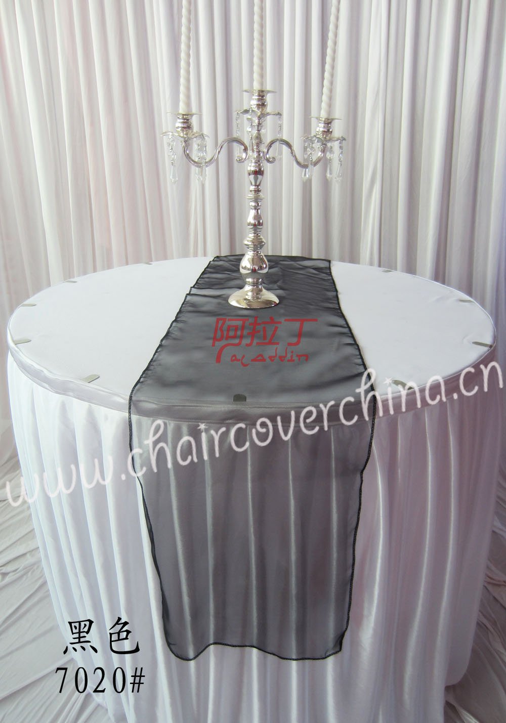 Wedding  Runner code for  Table Free Table Black in promo Runner Organza runner Shipping  table