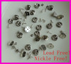 Bargain for Bulk 1.2cm plain nickle metal butterfly clip and pin back suitable to brooches at lead free and nickle free quality