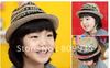 Kids fedora hats Caps Baby boy Straw hat Children hats Jazz cap printing letter  --factory price