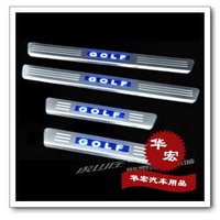Free shipping(4/P),2011 2012 Volkswagen Golf 6 LED sill door pedals sticker,set,paster,decals,tags,car products,accessory,parts