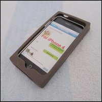 Chocolate silicon case for iphone 4 4S free shipping 50pcs/lot