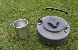 Kitchen Tea 0.8L Camping Kettle Fire Stove Tea water Coffee outdoor picnic Kettle Camping cookware cookier(China (Mainland))