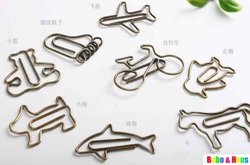 Free Shipping/NEW 12 pcs/pack Creative designs Metal Paper clip / Bookmarks / Book marks / Wholesale(China (Mainland))