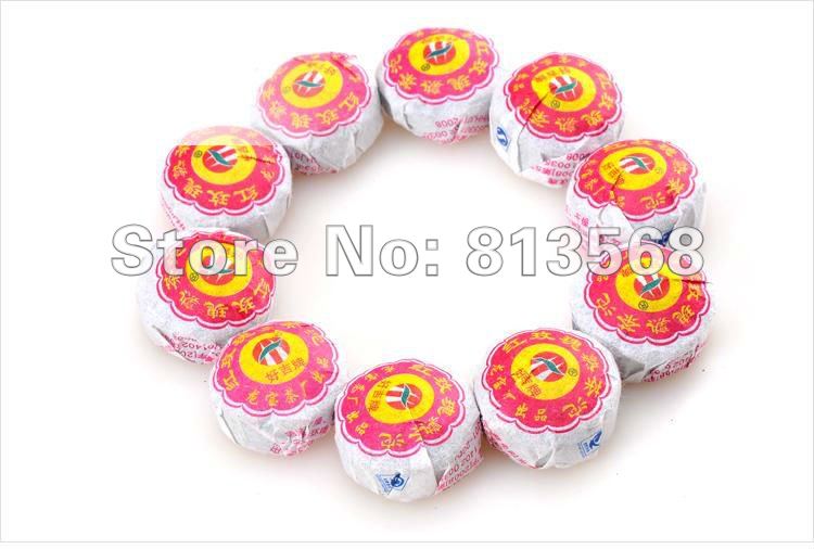 50pcs Fragrant Red Rose Flavor Ripe Yunnan Pu er Pu erh tea Bowl Pu er tea