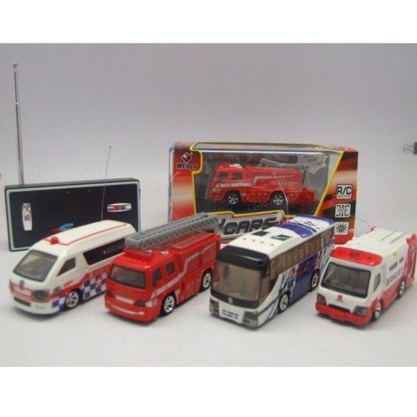 F03358 1:63 WL 5020 Mini RC Remoto contorl racing Car fire Truck Ambulance Bus (4 style) Toy Gift for Kid(China (Mainland))