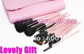  Makeup Brushes Brand on Best Choice Elegant 23pcs Pink Goat Hair Makeup Brushes Set Cosmetics