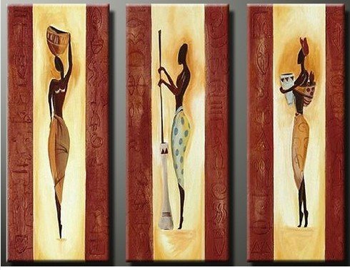 Large Wall  on New Modern Abstract Large Canvas Art Oil Painting  No Framed  African