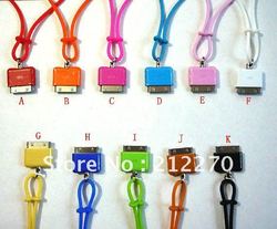 Neck Strap Lanyard Connector for Apple iPhone 3G 3GS 4G iPod, Multi Color Retail Package(China (Mainland))