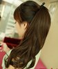 Perfect,A+++,22" 97G 93% india human hair Silky wavy Ponytail Hair(#2 black,#2t33 deep brown,#2t30 light brown)