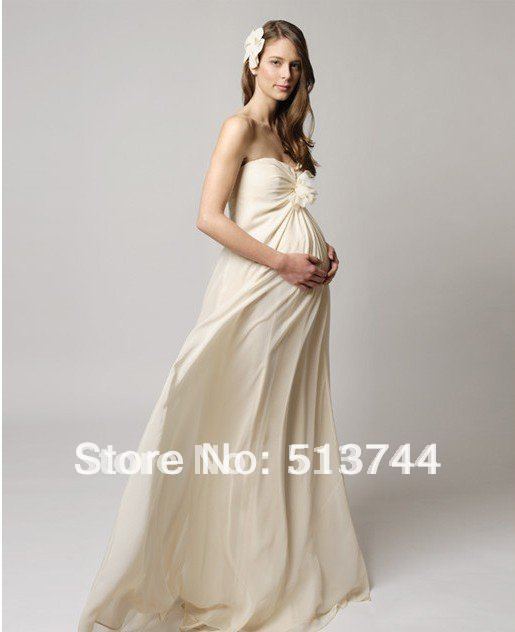 Wedding dress for pregnancy