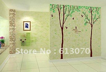 Removable Wallpaper on 24  36  Removable And Repeatable Tree And Flying Bird Wall Stickers
