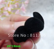24 18mm Black Toy Animal Triangle Flocking Plastic Noses Bear Toy with Washers free shipping