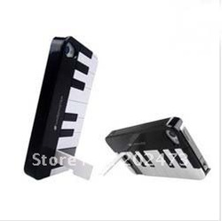 30pcs/lotNew arrival WARDMASTER Piano case for iphone 4s hard case for iphone 4s with stand support holder(China (Mainland))