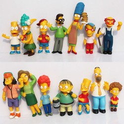 Free shipping The simpsons 5" Collection figure decoration action figurechildren toys ( 14pcs/set)(China (Mainland))