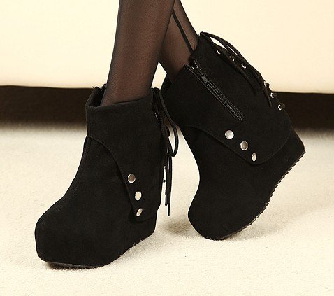 ... heel women's boots fashion ankle boots large size Lady shoes wholesale