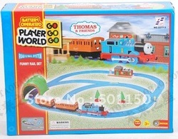 2012 Area classic thomas train track electric car toy, very nice boy gift, free shipping(China (Mainland))