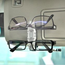 free shipping The good thing multi-function car glasses clip vehicle frames car eyes clamp can clip 2 pairs of glasses and 1 pen(China (Mainland))