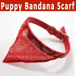 For Your Lovely Pets!! Adjustable Pet Dog Cat Puppy Bandana Scarf Red Collar Make your pet personality(China (Mainland))