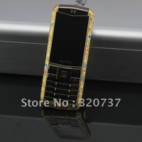 2012 Unlocked Herems new Luxury mobile phone (GOLD , dual sim card standby FREE Shipping