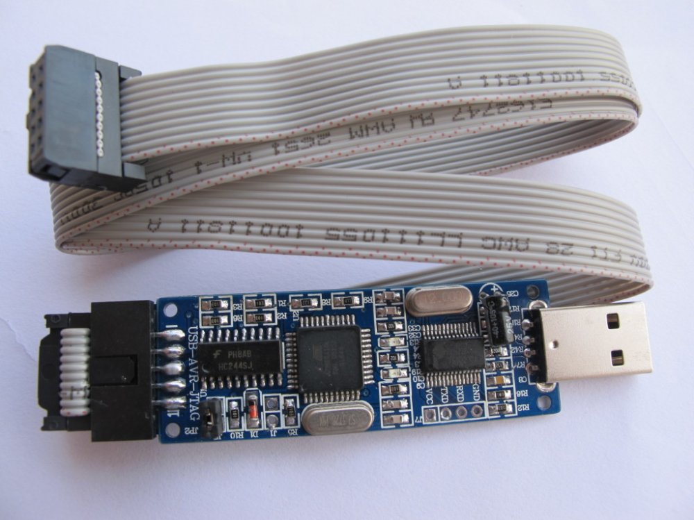 Купить USB jtag адаптер программатор-отладчик для avr atmega в интернет ...