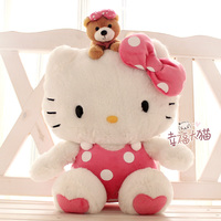 High quality HELLO KITTY polka dot h kitty plush toy kt doll child gift