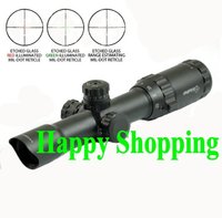Sniper Tactical 1-4x28 Mil-Dot Illuminated Rifle Scope With Flip Up Covers