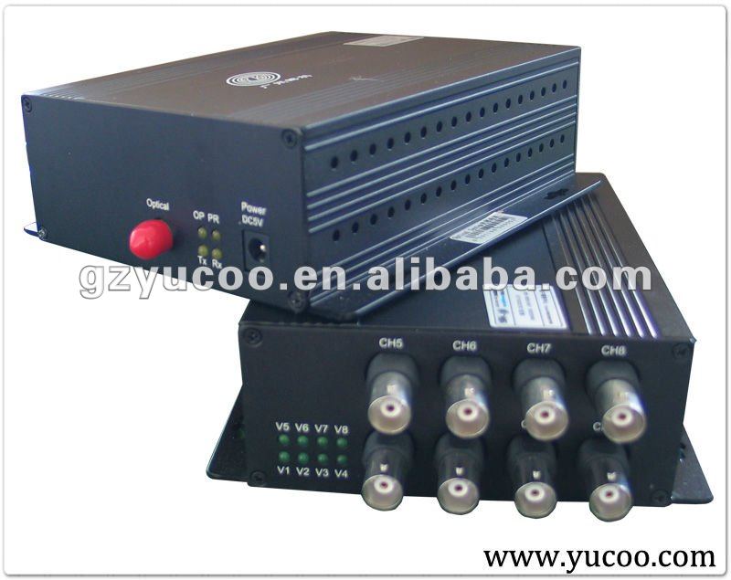 Single mode 8 channel video communication equipment