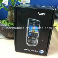 100pcs/lot !! OEM US VERSION PACKING BOX FOR BLACKBERRY TORCH 9800 + FREE SHIPPING(China (Mainland))