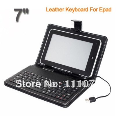 PU Leather Case Bag USB Keyboard for 8650 7 Tablet PC MID PC Computer Laptop
